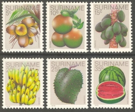 Suriname Republiek 140/145 Surinaamse Vruchten 1978 Postfris