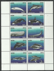 Aruba 603/612 Zeezoogdieren 2012 Postfris