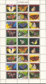 Suriname Republiek 1499/1510VBP Vlinders 2008 Postfris (Compleet vel)