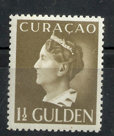 Curacao 151 1½ gld Wilhelmina Konijnenburg Ongebruikt (1)