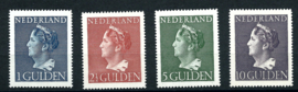 Nvph 346/349 Hoge Waarden Konijnenburg Postfris + Certificaat ( 9)