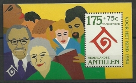 Nederlandse Antillen 1077 Blok Kinderzegels 1994 Postfris
