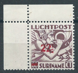 Suriname LP 24 PM Rode Kruis (Secundaire Fout) Postfris (1)