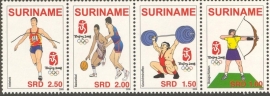 Suriname Republiek 1526/1529 Olympische Spelen 2008 Postfris