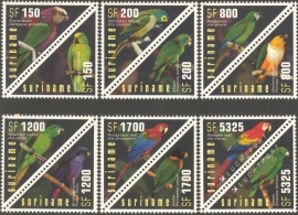Suriname Republiek 1136/1147 Surinaamse Papegaaien 2002 Postfris
