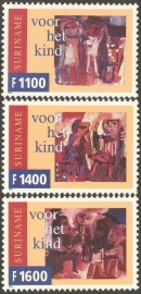 Suriname Republiek 1049/1051 Kinderzegels 1999 Postfris