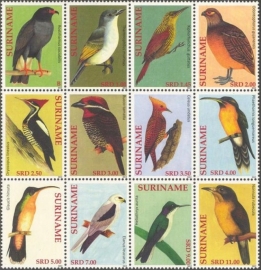 Suriname Republiek  1889/1900 Vogels 2012 Postfris
