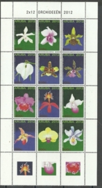 Aruba 645/656 Orchideeën 2012 Postfris