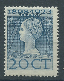 Nvph 125L (12×12½) 20 ct Jubileum 1923  Postfris (1)