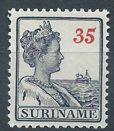 Suriname  99 35 ct Wilhelmina Postfris