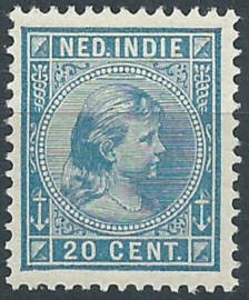 Nederlands Indië  26 20ct Prinses Wilhelmina Ongebruikt (2)