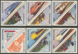 Suriname Republiek 455/466 Treinen 1985 Postfris