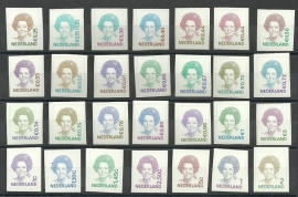 Nvph 1491/2731 Koningin Beatrix Ongetand uit vel Postfris (Zelfklevend geheel compleet)