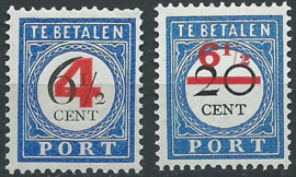 Port  29/30 Overdruk 1894-1910 Postfris (1)