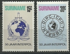 Suriname 605/606 Postfris