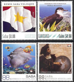 Caribisch Nederland   83/86 Saba Persoonlijke Zakenzegels 2016 Postfris