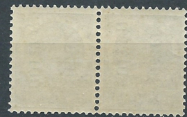 Nederlands Indië   89fb 12½ ct Overdruk Bezit Buiten Postfris in paar (2) (Sterk verschoven opdruk)