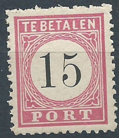 Nederlands Indië Port  8B (12½×12) Type III Postfris (1)