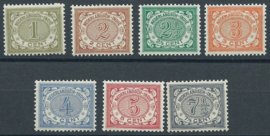 Nederlands Indië  40a/49a Cijferzegels (Loslatende kleuren) Postfris (1)