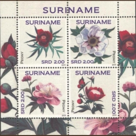 Suriname Republiek  1795/1798 Pioenrozen 2011 Postfris