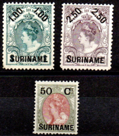 Suriname  34/36 1899 Hulpuitgifte Ongebruikt (1)