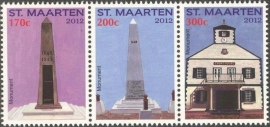 Sint Maarten  79/81 Monumenten 2012 Postfris