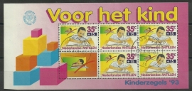 Nederlandse Antillen 1042 Blok Kinderzegels 1993 Postfris