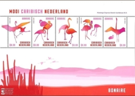 Caribisch Nederland   45 FXDC  Blok Bonaire (5 × US $ 0,99) 2014 Postfris