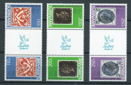 Suriname Republiek 656/658 TBBP A Int. Postzegeltent. Londen 1990 Postfris (1)