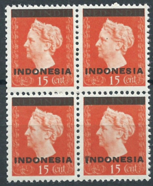Nederlands Indië 351 PM1 in blok Postfris
