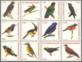 Suriname Republiek 1181/1192 Vogels 2003 Postfris