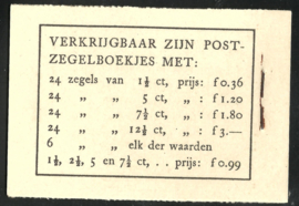 PZ 38-N 4 × 6 (Nvph 172/379/380/381) Roomkleurige Kaft (12)