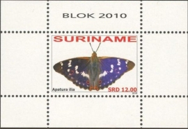 Suriname Republiek 1716 Blok Vlinders 2010 Postfris