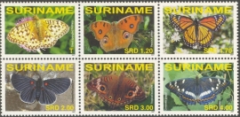 Suriname Republiek 1431/1436 Vlinders 2007 Postfris