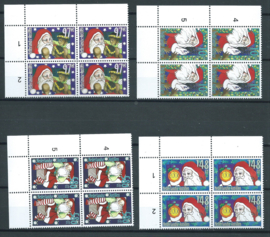 Nederlandse Antillen 1621/1624 Kerst 2005 in blokken van 4 Postfris