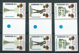 Suriname Republiek 592/594 BPA 150 Jaar Afschaffing Slavernij 1988 Postfris (2)