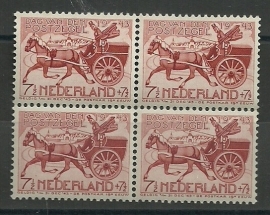 Nvph 422 Dag van de Postzegel blok van 4 Postfris