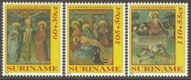 Suriname Republiek  727/729 Paasweldadigheid 1992 Postfris