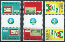 Suriname Republiek 639/641 TBBP A Int. Postzegeltent. Washington 1989 Postfris (1)