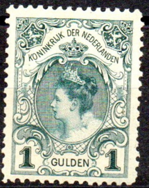 Nvph  49 Inhuldigingszegel Koningin Wilhelmina Ongebruikt (2)