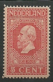 Nvph  92 5ct Jubileum 1913 Postfris