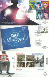 FDC Jaargang 2014 compleet onbeschreven met open klep E687/705