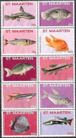 Sint Maarten 312/321 Vissen 2015 Postfris