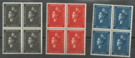 Nvph 310/312 Jubileumzegels 1938 blokken van 4 Postfris
