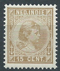 Nederlands Indië  25 15ct Prinses Wilhelmina Postfris (1)