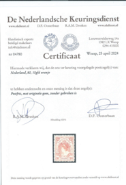 Nvph  80 10 Gld Koningin Wilhelmina Bontkraag Postfris (1) + Certificaten