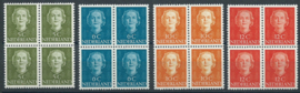 Nvph 518/533 Koningin Juliana En Face in Blokken Postfris