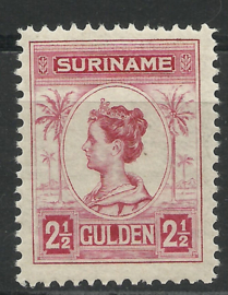 Suriname 103A (11 × 11) 2½ Gld Koningin Wilhelmina Postfris (1)