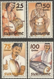Suriname Republiek  793/796 Folklore 1994 Postfris