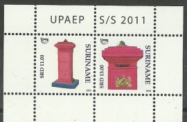 Suriname Republiek  1832 Blok UPAEP 2011 Postfris